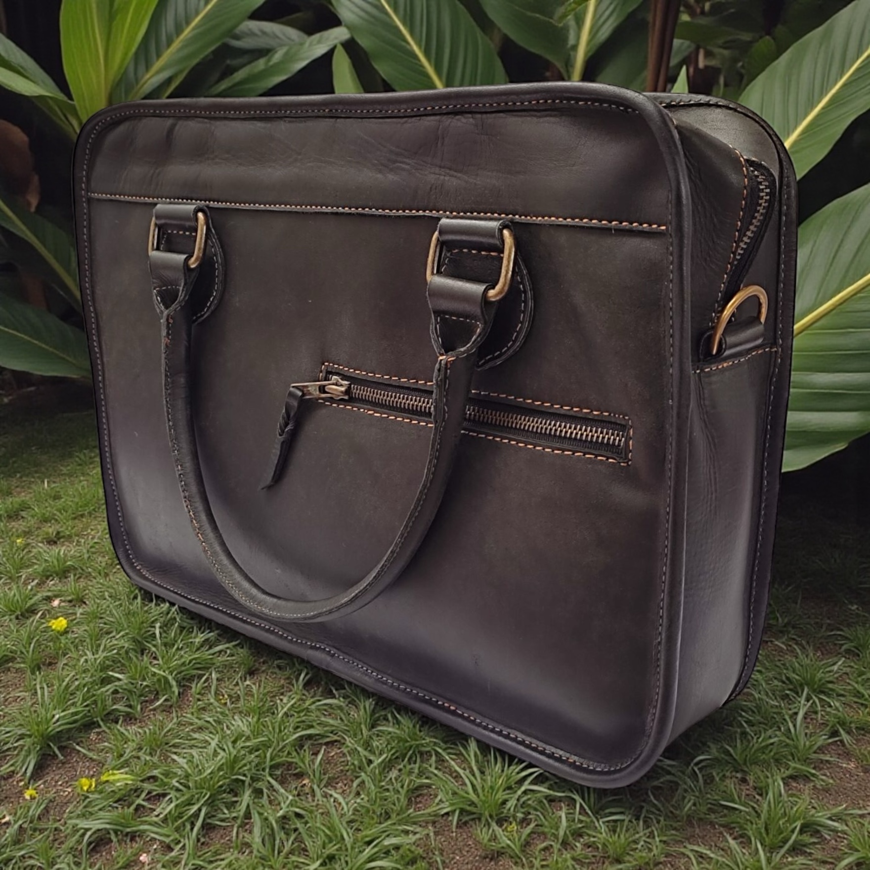 Laptop Front Pocket Bag Black
