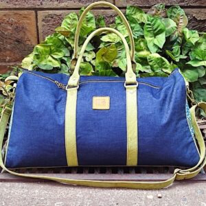 Travel Bag (Leather, Ankara & Denim)
